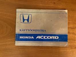 Honda Accord -käyttöohjekirja