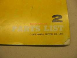 Honda CR 125 M2 Parts list varaosaluettelo