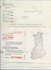 Osuustukkukauppa rl Kulutusosuuskuntien Keskusliitto  1938 - firmalomake ja esite