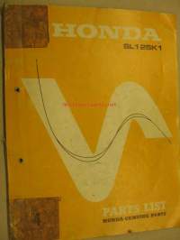 Honda SL 125K1 Parts list varaosaluettelo