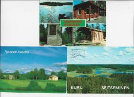 Kuru  3 kpl erä -postikortti   - paikkakuntapostikortti