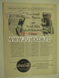 Financial World 23.10.1940 -talouslehti, Coca-Cola mainos takakannessa