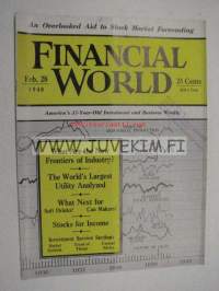 Financial World 28.2.1940 -talouslehti, Camel mainos takakanneessa