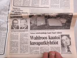 Uusi Suomi 28.10.1981 - UKK luopuu - Urho Kekkonen luopuu perisidenttiydestä erikoisartikkelit