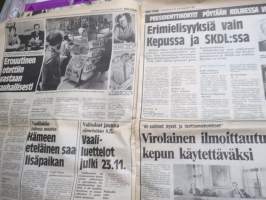 Uusi Suomi 28.10.1981 - UKK luopuu - Urho Kekkonen luopuu perisidenttiydestä erikoisartikkelit