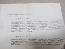 Generac alternaattorit (kannettava agregaatti) -käyttöohje