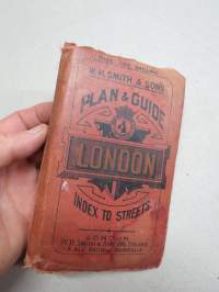 London, Plan &amp; Guide, Index to Streets -kartta, ei merkittyä painovuotta