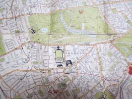 London, Plan &amp; Guide, Index to Streets -kartta, ei merkittyä painovuotta