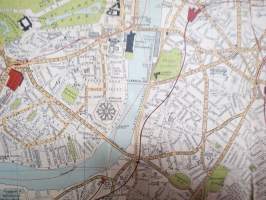 London, Plan &amp; Guide, Index to Streets -kartta, ei merkittyä painovuotta