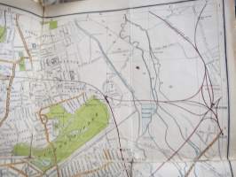 London, Plan &amp; Guide, Index to Streets -kartta, ei merkittyä painovuotta