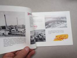 Rauma-Repola Oy - Sawn, Planed, Hewn and Round Woodgoods... -saha- ja metsäteollisuustuotteiden esittelykirja, sisältää tehtaanmerkit ja laivausmerkit