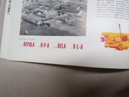 Rauma-Repola Oy - Sawn, Planed, Hewn and Round Woodgoods... -saha- ja metsäteollisuustuotteiden esittelykirja, sisältää tehtaanmerkit ja laivausmerkit