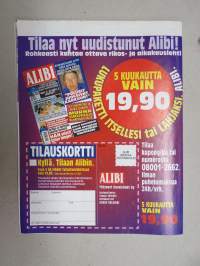 Alibi 2004 nr 4, Lastensa ampuja lähetti tekstiviestin pojan kummitädille, Konginkankaan tragedian törkeä päätös, Pelso vankilapako, Isä &amp; poika murhaajina, ym.