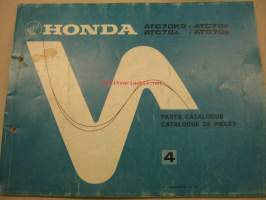 Honda ATC70 K3 ATC70Z ATC70A ATC70B Parts catalogue varaosaluettelo