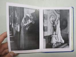Campsanto di Genova -haitarimaisesti aukeava kuvateos kaupungista ja nähtävyyksistä, kartta, kohopainatteinen kansi, 1900-luvun alku (kuvissa ei vielä näy autoja)