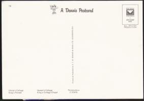 Postikortti Cambridge nähtävyydet (Christ´s College, Queen´s College),  10 x 15 cm. Uusi, **.