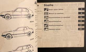 Datsun N10 mallisarja - Käyttöohjekirja