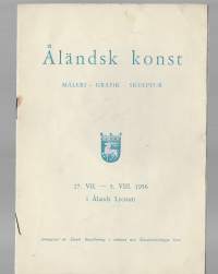 Ålandsk konst Måleri grafik skulptor 1956