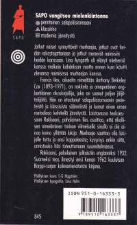 Francis Iles   - Rakkaani, paholainen, 1990. 2.p. SAPO 337. (Lukematon kirja). Perinteinen salapoliisiromaani