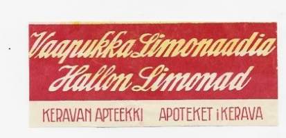 Vaapukka Limonaadia  -   juomaetiketti ( Björkell lito)