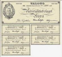 Aura Rederi 1916-25  talonki
