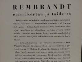 Rembrandt elämäkertaa ja taidetta