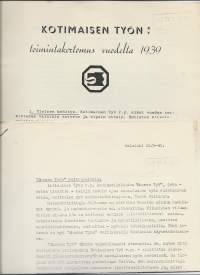 Valtameri Oy Helsinki 1940 - firmalomake