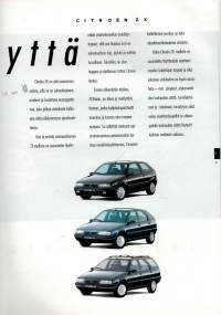 Myyntiesite Citroen ZX 10/ 1995. Sivuja 24.
