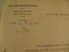 Valtion Sukevan Saha 24.9.1923 -asiakirja