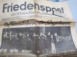 Friedenspost 1951 nr 48, 25.11.1951, saksalainen vasemmiston ja rauhanliikkeen äänenkannattaja, ilmestynyt Berliinissä
