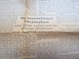 Vapaa Sana 1945 nr 270, 21.11.1945, kommunistilehti, Nürnbergin syytekirjelmä, Suomen sotarikolliset, Kansalaiskokokou, Jyryn uudelleensynty, ym.
