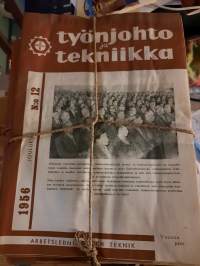 Työnjohto ja tekniikka 1956 vuosikerta 1-12
