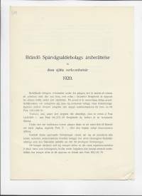 Brändö Sp&#039;årvägs Ab årsberättelse 1920 - vuosikertomus