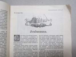 Säästäjän Joulu 1938 -joulunumero, kuvitusta mm. Martta Wendelin &amp; Rudolf Koivu, Sakari Pälsi, Uusi Ruotsi, Raul Roine, Kepulikonsteillä elämisestä Etelässä, ym.