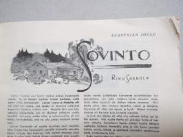 Säästäjän Joulu 1938 -joulunumero, kuvitusta mm. Martta Wendelin &amp; Rudolf Koivu, Sakari Pälsi, Uusi Ruotsi, Raul Roine, Kepulikonsteillä elämisestä Etelässä, ym.