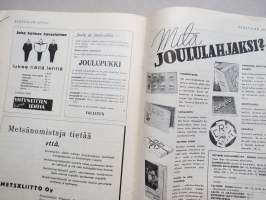 Säästäjän Joulu 1938 -joulunumero, kuvitusta mm. Martta Wendelin &amp; Rudolf Koivu, Sakari Pälsi, Uusi Ruotsi, Raul Roine, Kepulikonsteillä elämisestä Etelässä, ym.