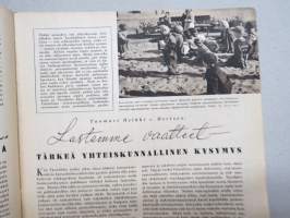 Kotiliesi 1944 nr 13, Kotirintaman säilyneet kodit hävittyjen tueksi, Syöpä on parannettavissa, Apteekista saa hyvän emännänkin - Kivismäen kartano, Kotitalouskoulu