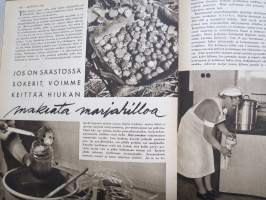 Kotiliesi 1944 nr 13, Kotirintaman säilyneet kodit hävittyjen tueksi, Syöpä on parannettavissa, Apteekista saa hyvän emännänkin - Kivismäen kartano, Kotitalouskoulu