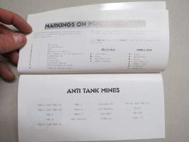 Pocket Aide-Memorie of mines, ammunition, explosive ordnance and associated device reported or encountered in Bosnia Herzegovina -havainnollinen opas, miinoitteet