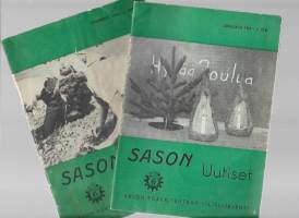 SASON Uutiset 1959 touko- ja joulukuu  yht 2 lehteä