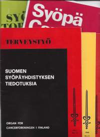 Syöpä, Terveystyö ja Syöväntorjunta lehtiä 1960-70 l yht 5 kpl