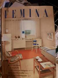 Femina 42/1959 18 oktober. nordiskt blond är färgskalan, fru Amerika handlar, allt om Feminastipendiet