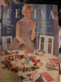 Femina 37/1959 13 september. Tina lär sig laga mat, smått folk blir höstfina, vi arrangerar