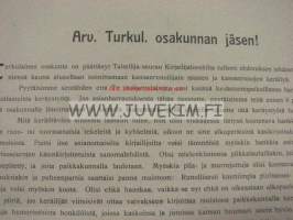 Turkulainen osakunta - kansanrunoilijain teosten ja kansanrunojen keräily 1905...