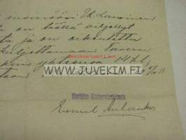 Marttilan Elintarvikelautakunta 5.10.1918 -asiakirja
