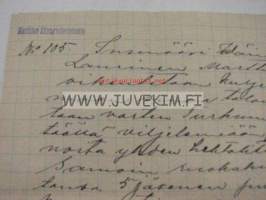 Marttilan Elintarvikelautakunta 19.5.1918 -asiakirja