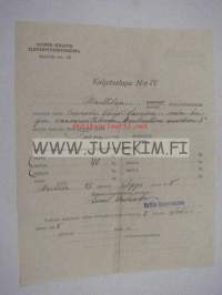 Suomen Senaatin Elintarvetoimituskunta / Marttilan Elintarvikelautakunta Kuljetuslupa nr 22 27.9.1918 -asiakirja