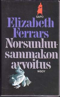 Elizabeth Ferrars - Norsunluusammakon arvoitus, 1985 - SAPO N:o 290. Perinteinen salapoliisromaani. Lukematon kirja.