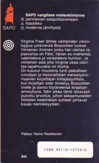 Elizabeth Ferrars - Norsunluusammakon arvoitus, 1985 - SAPO N:o 290. Perinteinen salapoliisromaani. Lukematon kirja.
