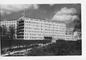 Turku Lääninsairaala - paikkakuntapostikortti  postikortti kulkenut 1956